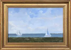 Sailing Together by Kenneth Layman, Oil on Linen, offered Oct 2018