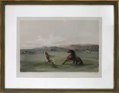 Hand Colored by George Catlin, Lithograph, offered Oct 2018
