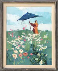 Andrew Shunney, Cutting Garden, Oil on Canvas