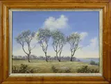 Paul Crosthwaite, Harp of the Wind in Summer, Oil on Masonite