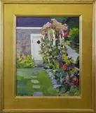 Elizabeth Congdon, Portrait of a Nantucket Garden Door, Oil on Canvas