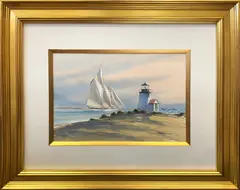 Yves Parent, Passing Brant Point, Watercolor