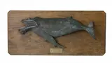 Green Patina by Wick Ahrens, 2003, Bronze Humpback Whale Plaque, offered Jul 2018