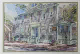 William Welch, Hawthorne House, Watercolor on Paper