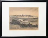 Ruth Haviland Sutton, Black and White, Etching