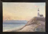 Luminous Sunset at Sankaty Light, Nantucket by John Franklin Hawkins, Oil on Canvas, offered Dec 2018