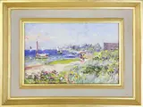 Jan Pawlowski, Monomoy Shore Flowers, Oil on Canvas