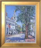 Jan Pawlowski, Down Orange Street, Oil on Canvas