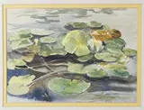 Lily Pads by Jeannette Carl, Watercolor on Paper, offered Dec 2018