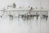 Scarce Large Format by Doris and Richard Beer, Watercolor on Paper, offered Dec 2018