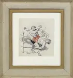 Pen and by Tony Sarg, Watercolor, offered Aug 2018