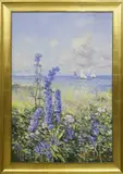 Jan Pawlowski, Summer’s Delphinium, Oil on Canvas