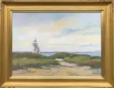 Elle Foley, Brant Point Light, Oil on Canvas