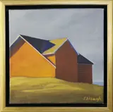 Barn in the Grass by Joan P. Albaugh, Oil on Canvas, offered Aug 2018