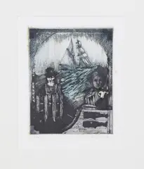 Ship Owner and His Wife by David Lazarus Limited Edition, Etching, offered Aug 2018
