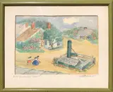 Old Sconset Pump by Anne H. Mellin, Watercolor on Paper, offered Aug 2018
