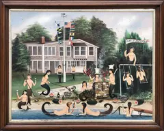 Ralph Eugene Cahoon, Port O’ Dreams, Oil on Masonite