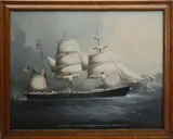 China Trade, Bark Stonewall Jackson, Oil on Canvas Ship’s Portrait