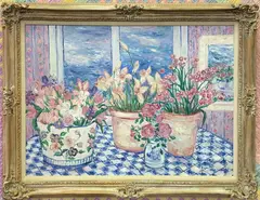 Summer Bouquets by J. Cotner, Oil on Canvas, offered Sep 2017