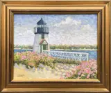 Brant Point in Spring by Victoria Harvey, Oil on Canvas, offered Oct 2017