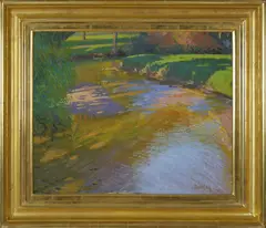 Stream by Thomas R. Dunlay, Oil on Canvas, offered Oct 2017
