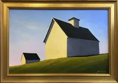 Houses by Joan P. Albaugh, Oil on Canvas, offered Oct 2017