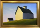 Houses by Joan P. Albaugh, Oil on Canvas, offered Oct 2017
