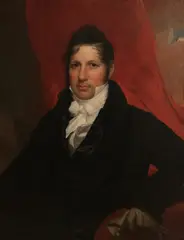 John Wesley Jarvis, Portrait of Ezra Weeks, Oil on Canvas