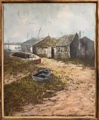 Madaket Shipyard by Douglas Fraizer, Oil on Canvas, offered May 2017