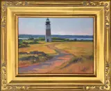 Dianne Panarelli Miller, Sankaty Light, Oil on Board