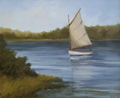 Quidnet Pleasure by Kathleen Potter Kelliher, Oil on Canvas, offered Jul 2017