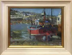 Fishing Tug by B. Hilton, Oil on Board, offered Jul 2017