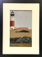 Sankaty Light by John Austin, Tempera On Artist Board, offered Dec 2017