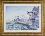 Gerald Taber, North Wharf, Oil on Artist’s Board
