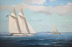 Untitled by William W. Lowe, Oil on Linen “, offered Aug 2017