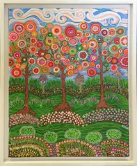 Le Jardin #11 by Deborah VanderWolk, Oil on Canvas, offered Aug 2017