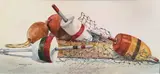 Buoy Still Life by Barbara Cox, Watercolor on Paper, offered Aug 2017