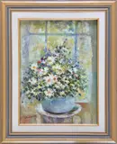Peter Guarino, Floral Still Life, Oil on Canvas