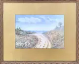 A Glimpse of the Sea by Jane Avery Carter, Watercolor on Canvas, offered Aug 2017