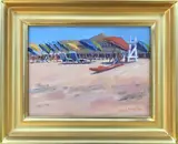 Dianne Panarelli Miller, Guarding Cliffside, Oil on Board