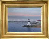 Brant Point Light – Nantucket by John Falato, Oil on Masonite, offered Aug 2017