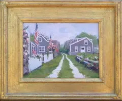 Siasconset Motif by Dianne Panarelli Miller, Oil on Board, offered Sep 2016