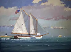 Untitled by William W. Lowe, Oil on Linen, offered May 2016