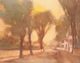 Paul La Paglia, Nantucket Scape, Oil on Board