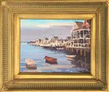 Dianne Panarelli Miller, Red Dory, Oil on Board