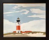 Sankaty Light by John Austin, Tempera on Board, offered Jul 2016