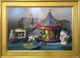 Sid Willis, Carousel, Oil on Panel