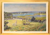 Paul Arsenault, Polpis Harbor from Shimmo, Oil on Canvas