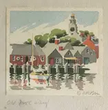Nantucket by Doris and Richard Beer, Watercolor on Paper, offered Jul 2016