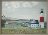 Sankaty Light by Ethel Anderson, Oil on Canvas, offered Aug 2016